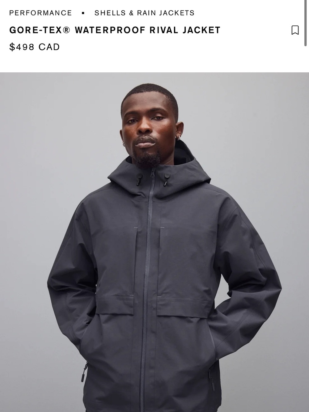 Reigning Champ GORE‑TEX Waterproof Jacket - Black
